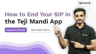 How to End Your SIP in Teji Mandi?